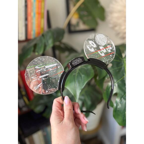 Disney Accessories - Disney Parks Star Wars Light Up LED Mickey Ears Headband Death Star X-wing Works
